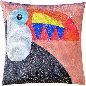 🦋 3/$15 Toucan Sequin Reversible Pillowcase, 1 pack